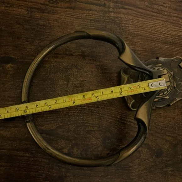 Vintage 1972 Amerock Towel Ring • retro brass bathroom decor • wall • kitchen 70 - Picture 10 of 12